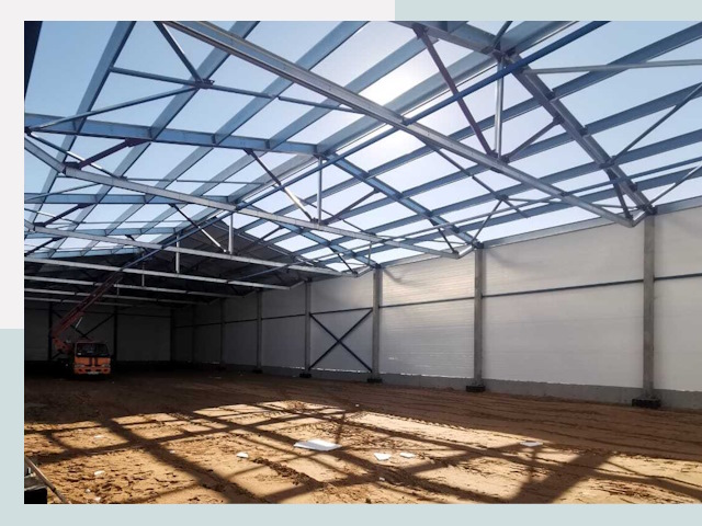 Строительство сенохранилищ в Юбилейном