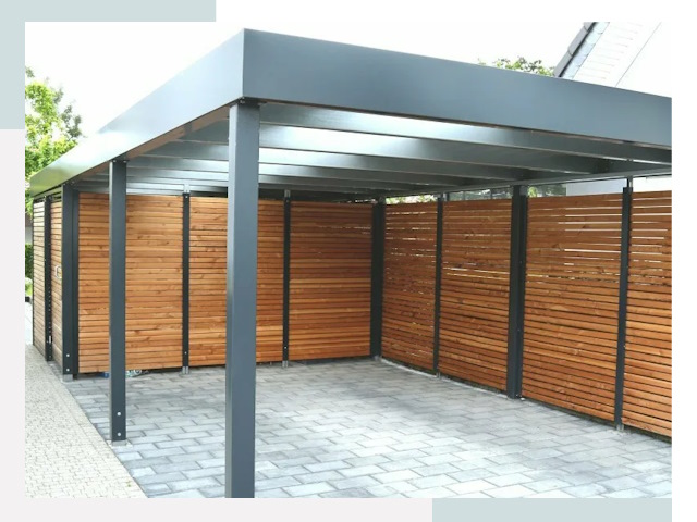 Навесы для парковки в Юбилейном