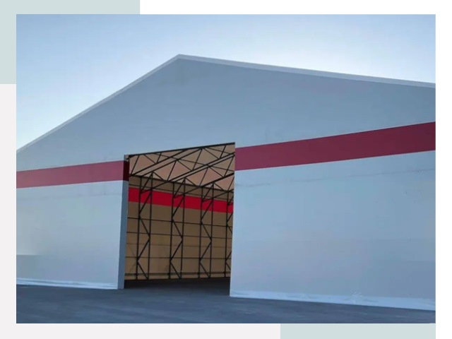 Быстровозводимые ангары в Юбилейном