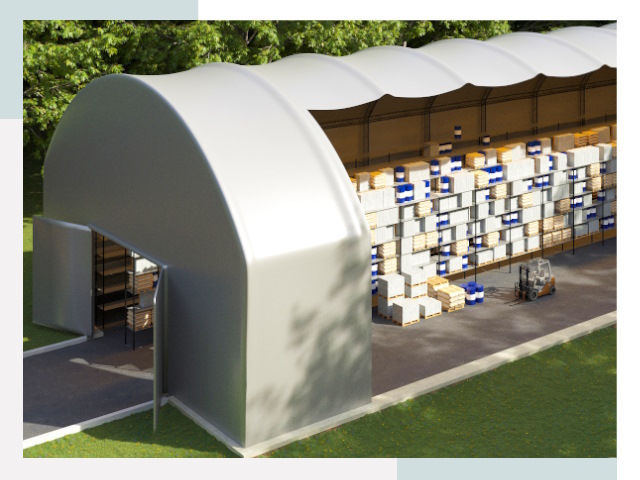 Тентовые ангары в Юбилейном