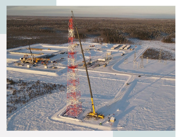 Мачты связи в Юбилейном