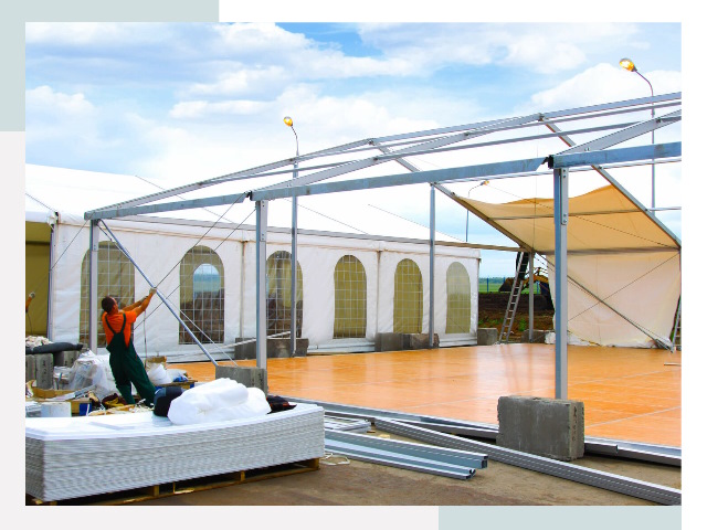 Быстро сборные шатры в Юбилейном