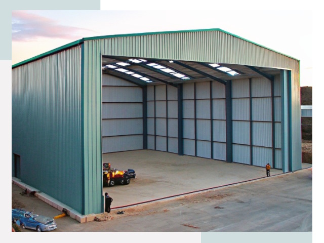 Строительство ангаров в Юбилейном